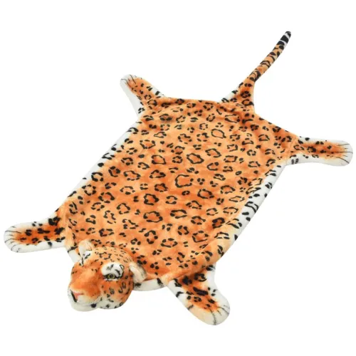 Tepih Leopard od Pliša 139 cm Smeđi - Smeđa 139 cm Cijena