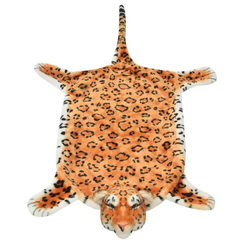 Tepih Leopard od Pliša 139 cm Smeđi - Smeđa 139 cm Cijena
