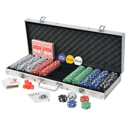 Set za Poker s 500 Žetona Aluminijum - 4 500 Cijena