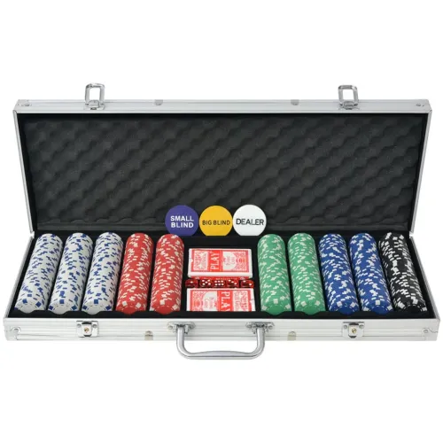 Set za Poker s 500 Žetona Aluminijum - 4 500 Cijena