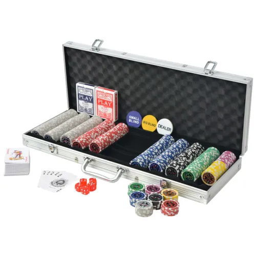 Set za Poker s 500 Laserskih Žetona Aluminijum - 4 500 Cijena