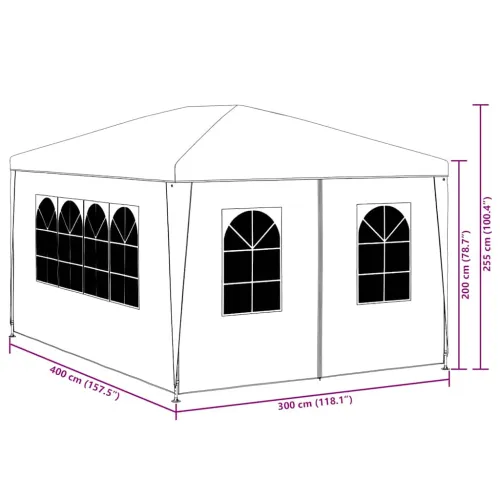 Šator za svadbe - šator za zabave 3 x 4 m plavi - Plava 3 x 4 m 1 Cijena