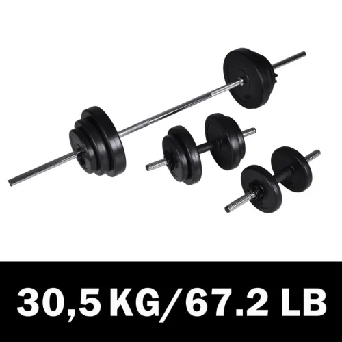 Šipka i 2 seta utega 30,5kg - 30.5 kg Ravna šipka 1 Ravna šipka Cijena