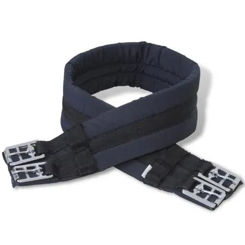Sedlo za Jahanje Komplet 17,5 ” od Prave Kože Crno 12 cm 5 u 1 - Crna 12 cm Cijena