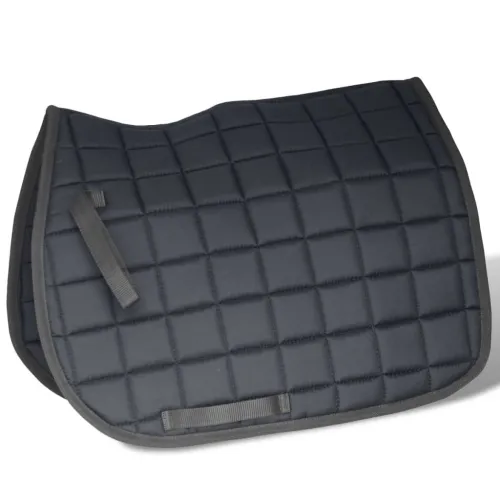 Sedlo za Jahanje Komplet 17,5 ” od Prave Kože Crno 12 cm 5 u 1 - Crna 12 cm Cijena