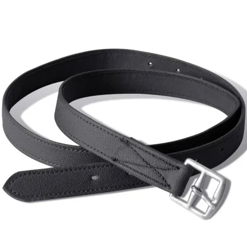 Sedlo za Jahanje Komplet 17,5 ” od Prave Kože Crno 18 cm 5 u 1 - Crna 18 cm Cijena