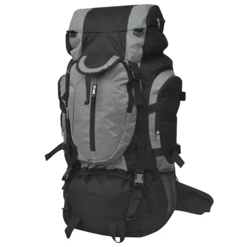 Ruksak za planinarenje XXL 75 L crno-sivi - Siva 75 l 1 Siva Cijena