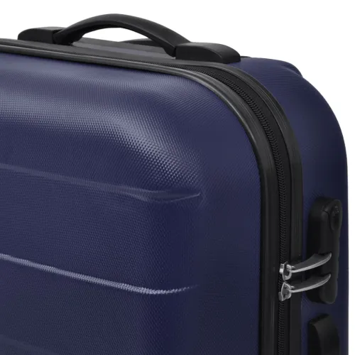 Trodijelni set čvrstih kovčega s kotačima plavi 45,5/55/66 cm - Plava Cijena