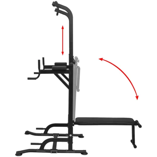 Power Tower Sprava za Vježbanje s Klupom za Trbušnjake - S klupom Cijena