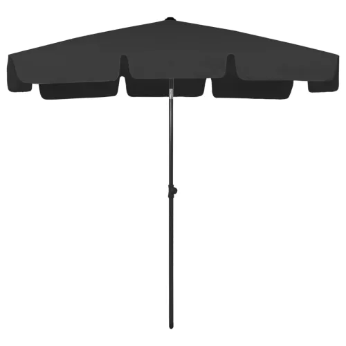 Suncobran za plažu crni 200 x 125 cm - Crna 200 x 125 cm Cijena