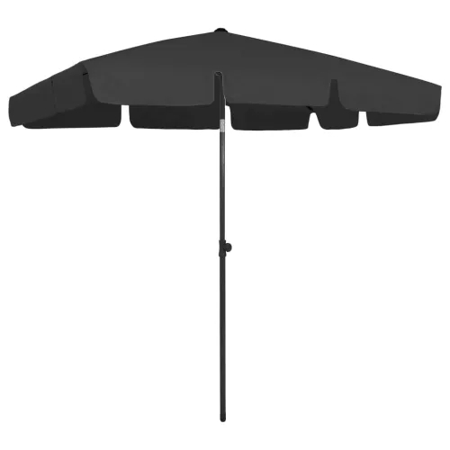 Suncobran za plažu crni 200 x 125 cm - Crna 200 x 125 cm Cijena