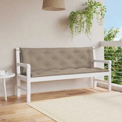 Jastuk za vrtnu klupu smeđesivi 150x(50+50)x7 cm tkanina Oxford - Sivo-smeđa 150 cm Cijena
