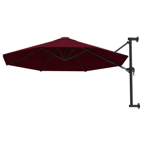 Zidni suncobran s metalnom šipkom 300 cm bordo - Tamno crvena Cijena