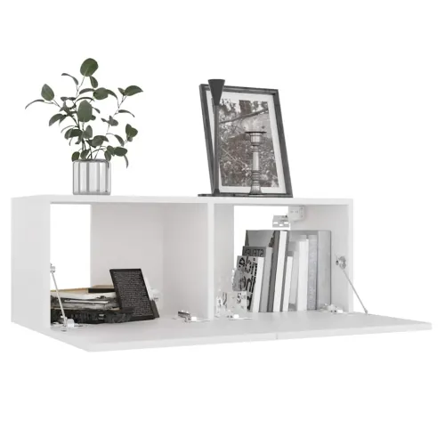 3-dijelni set TV ormarića bijeli od konstruiranog drva - Bijela 3 60 cm Bijela Cijena