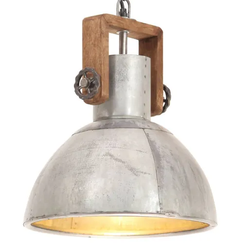Industrijska viseća svjetiljka 25 W srebrna okrugla 30 cm E27 - Srebrno Ø 30 cm 1 1 Cijena