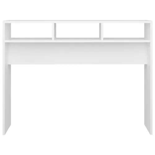 Konzolni stol bijeli 105 x 30 x 80 cm od konstruiranog drva - Bijela 1 105 cm Bijela Cijena