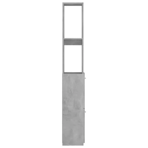 Kupaonski ormarić boja betona 25x26,5x170 cm konstruirano drvo - Beton siva Cijena