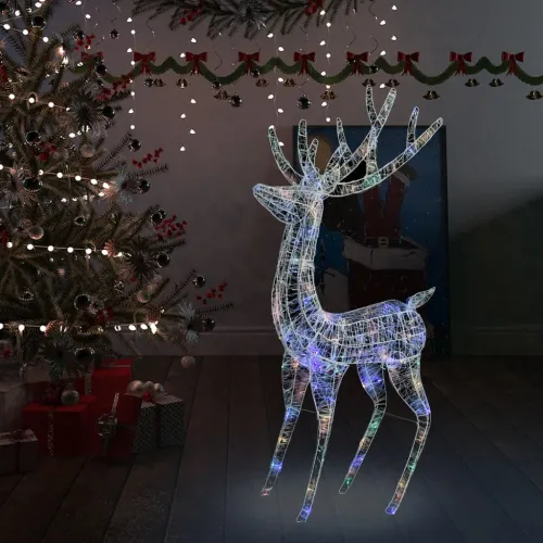XXL akrilni božićni sob 250 LED 180 cm šareni - Šareni 96 x 40 x 180 cm 1 Cijena