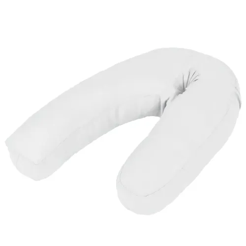 Jastuk za trudnice u obliku slova J 54 x (36 - 43) cm bijeli - Bijela Cijena