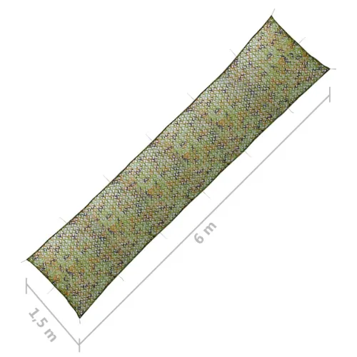 Kamuflažna mreža s torbom za pohranu 1,5 x 6 m zelena - Zelena 150 x 600 cm Cijena