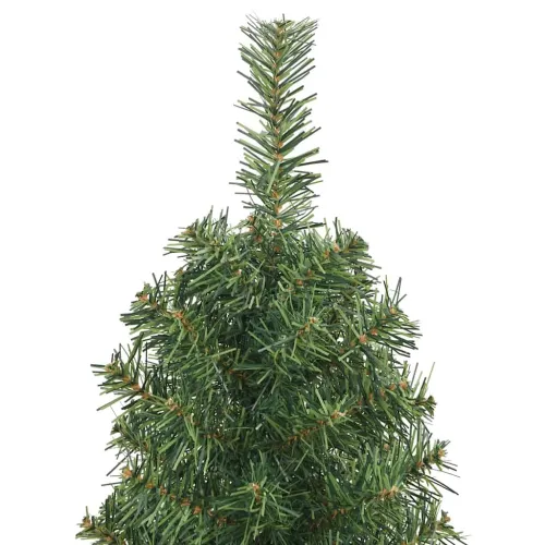 Tanko umjetno božićno drvce sa stalkom zeleno 120 cm PVC - Zelena 120 cm Osnovni Cijena