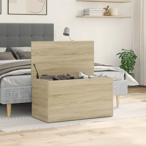 Škrinja za pohranu boja hrasta 84x42x46 cm konstruirano drvo - Sonoma hrast 84 x 42 x 46 cm Cijena