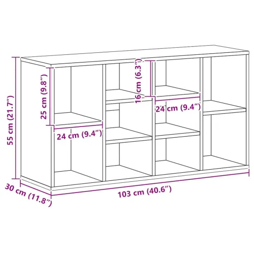 Klupa za cipele bijela 103 x 30 x 55 cm od konstruiranog drva - Bijela Cijena