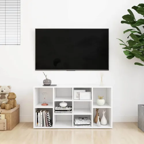 Klupa za cipele bijela 103 x 30 x 55 cm od konstruiranog drva - Bijela Cijena