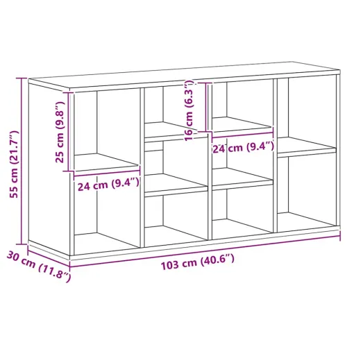 Klupa za cipele boja hrasta 103x30x55 cm konstruirano drvo - Sonoma hrast Cijena