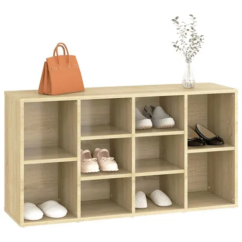 Klupa za cipele boja hrasta 103x30x55 cm konstruirano drvo - Sonoma hrast Cijena