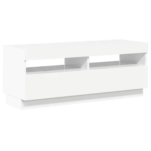 TV ormarić s LED svjetlima visoki sjaj bijeli 100 x 35 x 40 cm - Visoko sjajno bijela 1 100 cm Visoko sjajno bijela Cijena