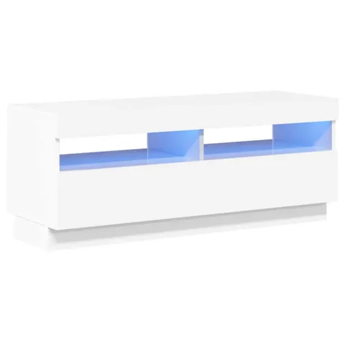 TV ormarić s LED svjetlima visoki sjaj bijeli 100 x 35 x 40 cm - Visoko sjajno bijela 1 100 cm Visoko sjajno bijela Cijena