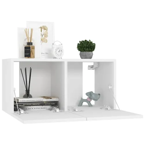 Viseći TV ormarić bijeli 60 x 30 x 30 cm - Bijela 1 Bijela 1 Cijena