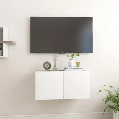 Viseći TV ormarić bijeli 60 x 30 x 30 cm - Bijela 1 Bijela 1 Cijena