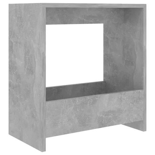 Bočni stolić siva boja betona 50 x 26 x 50 cm konstruirano drvo - Beton siva Cijena