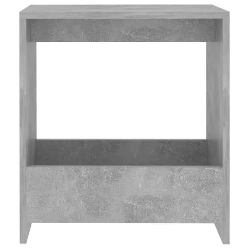 Bočni stolić siva boja betona 50 x 26 x 50 cm konstruirano drvo - Beton siva Cijena