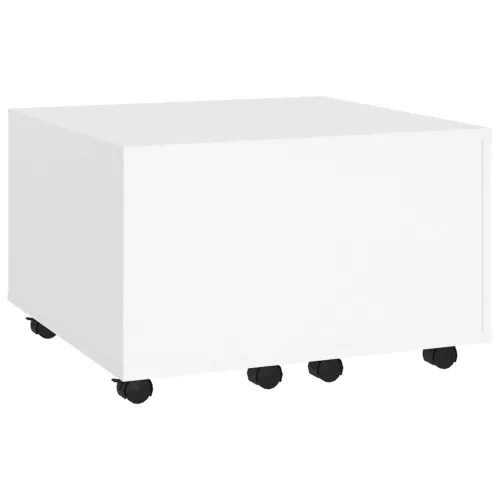 Stolić za kavu bijeli 60 x 60 x 38 cm od konstruiranog drva - Bijela 1 Cijena