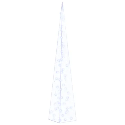 Akrilni ukrasni stožac s LED svjetlima plavi 120 cm - Plava 120 cm s baterijom Cijena