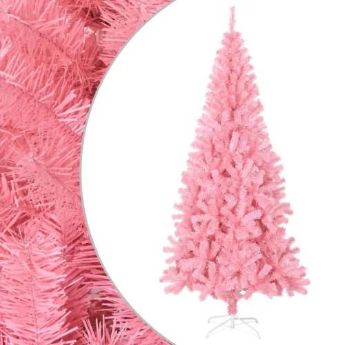 Umjetno božićno drvce sa stalkom ružičasto 240 cm PVC - Ružičasta 240 x 120 cm Cijena