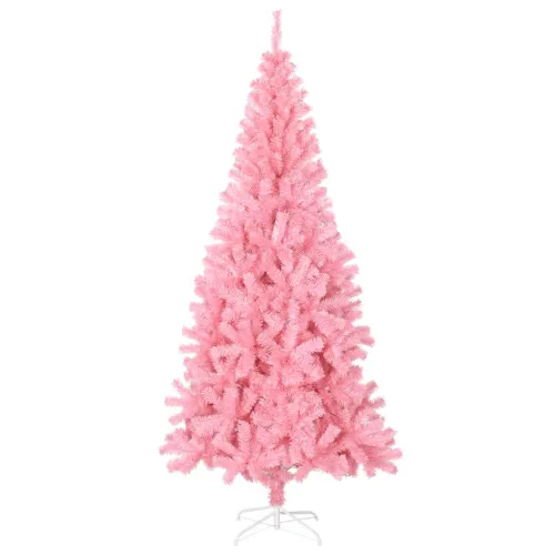 Umjetno božićno drvce sa stalkom ružičasto 240 cm PVC - Ružičasta 240 x 120 cm Cijena