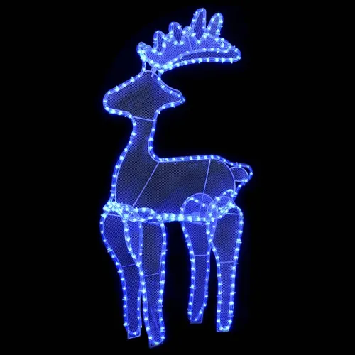 Ukrasni božićni sob s mrežom i 306 LED žarulja 60 x 24 x 89 cm - Plava Cijena