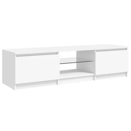 TV ormarić s LED svjetlima bijeli 140 x 40 x 36 cm - Bijela 140 x 40 x 36 cm 1 Cijena