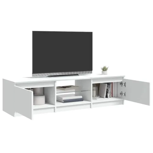 TV ormarić s LED svjetlima bijeli 140 x 40 x 36 cm - Bijela 140 x 40 x 36 cm 1 Cijena
