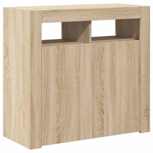 Komoda s LED svjetlima boja hrasta sonome 80 x 35 x 75 cm - Sonoma hrast 80 x 35 x 75 cm Cijena