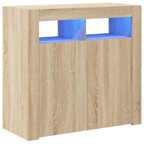 Komoda s LED svjetlima boja hrasta sonome 80 x 35 x 75 cm - Sonoma hrast 80 x 35 x 75 cm Cijena