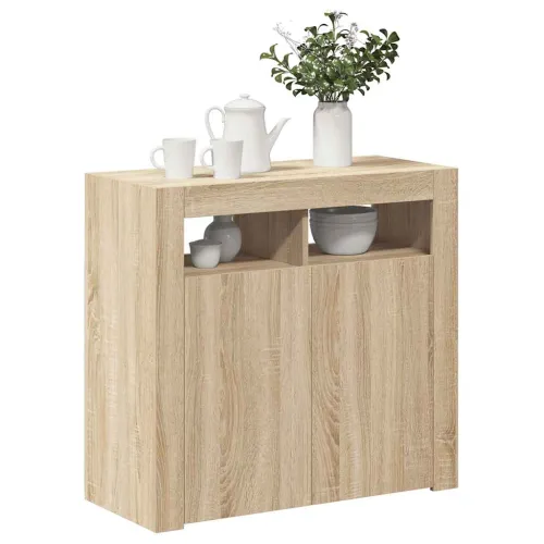 Komoda s LED svjetlima boja hrasta sonome 80 x 35 x 75 cm - Sonoma hrast 80 x 35 x 75 cm Cijena