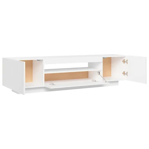 TV ormarić s LED svjetlima bijeli 160 x 35 x 40 cm - Bijela 1 Cijena