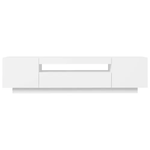 TV ormarić s LED svjetlima bijeli 160 x 35 x 40 cm - Bijela 1 Cijena