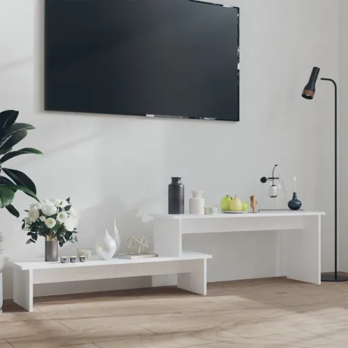 TV ormarić bijeli 180 x 30 x 43 cm od konstruiranog drva - Bijela 1 Cijena