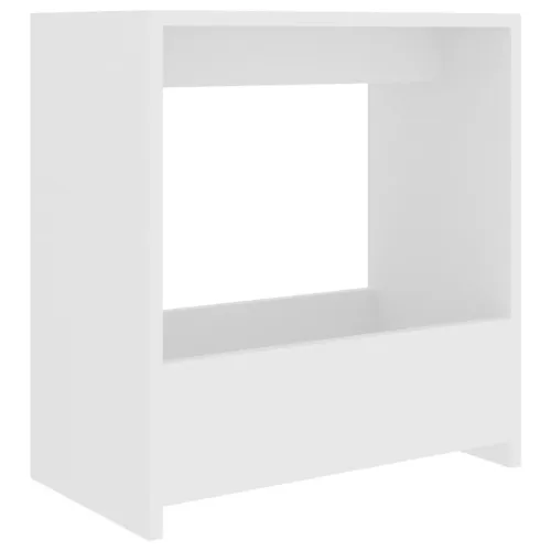 Bočni stolić bijeli 50 x 26 x 50 cm od konstruiranog drva - Bijela Cijena